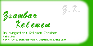 zsombor kelemen business card